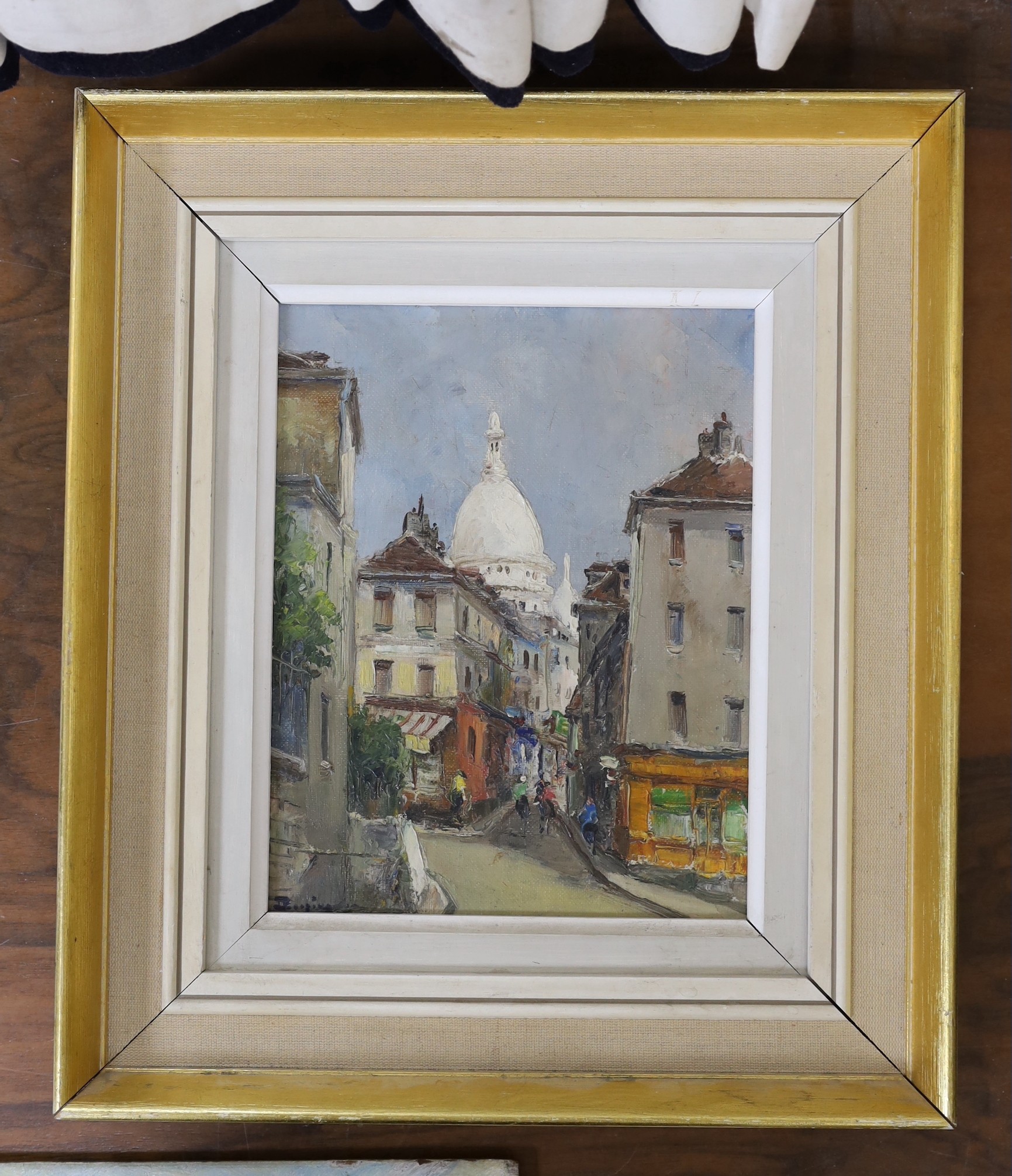 Julien Brosius (1917-2004), oil on canvas, 'Rue Le Pic, Paris', signed, 23 x 18cm